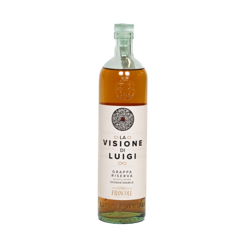 Grappa Visio Ambrata Riserva 070cl Francoli